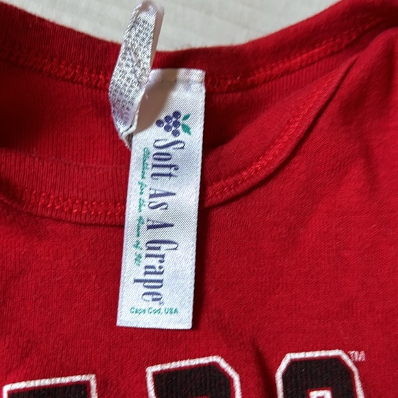 Soft as Grape 6 months. Onesies set of 2 Smalls and Reds Baseball - Picture 4 of 4